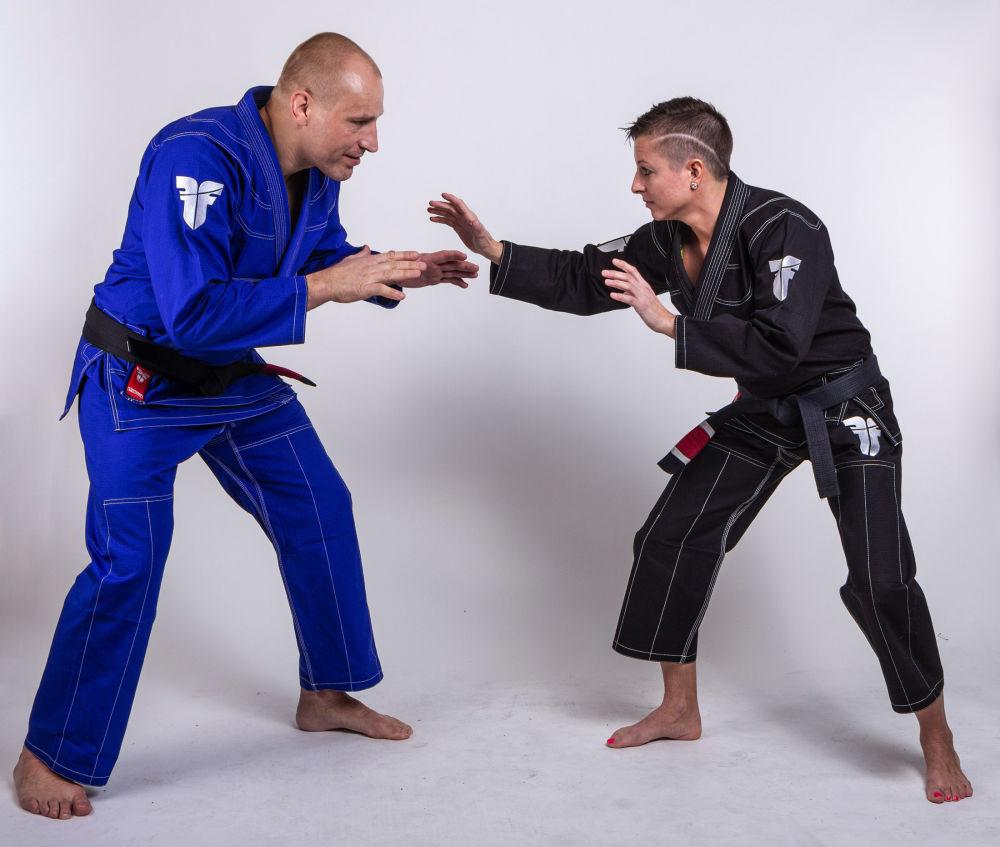Fighter BJJ Gi Ripstop Uniform - blue