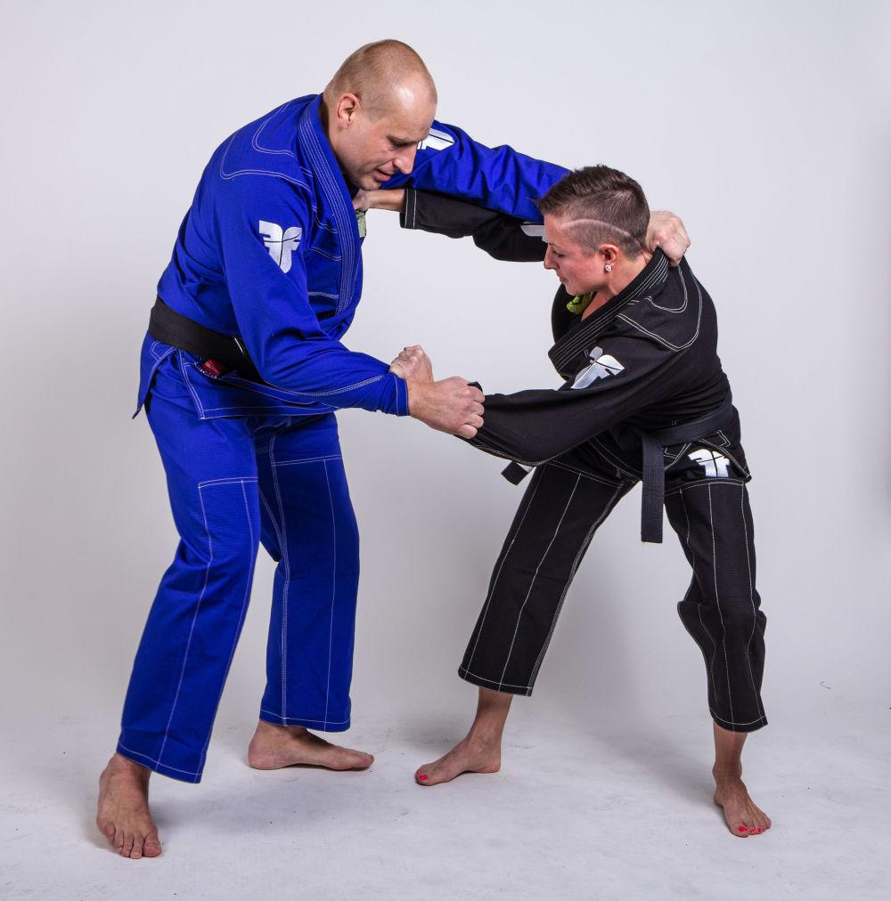 Fighter BJJ Gi Ripstop Uniform - blue