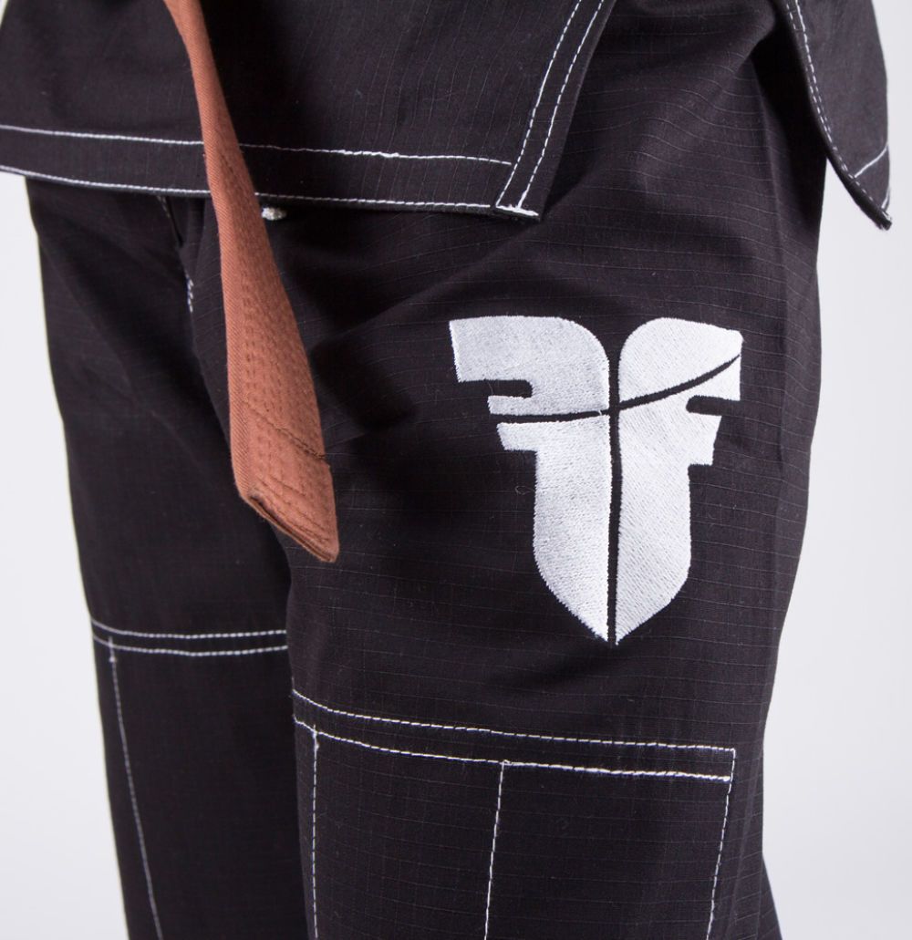 Fighter BJJ Gi Ripstop Uniform - Black