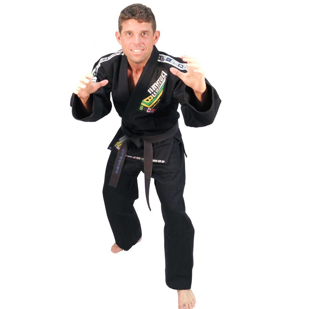 Brazilian Jiu Jitsu FIGHTER Uniform Black