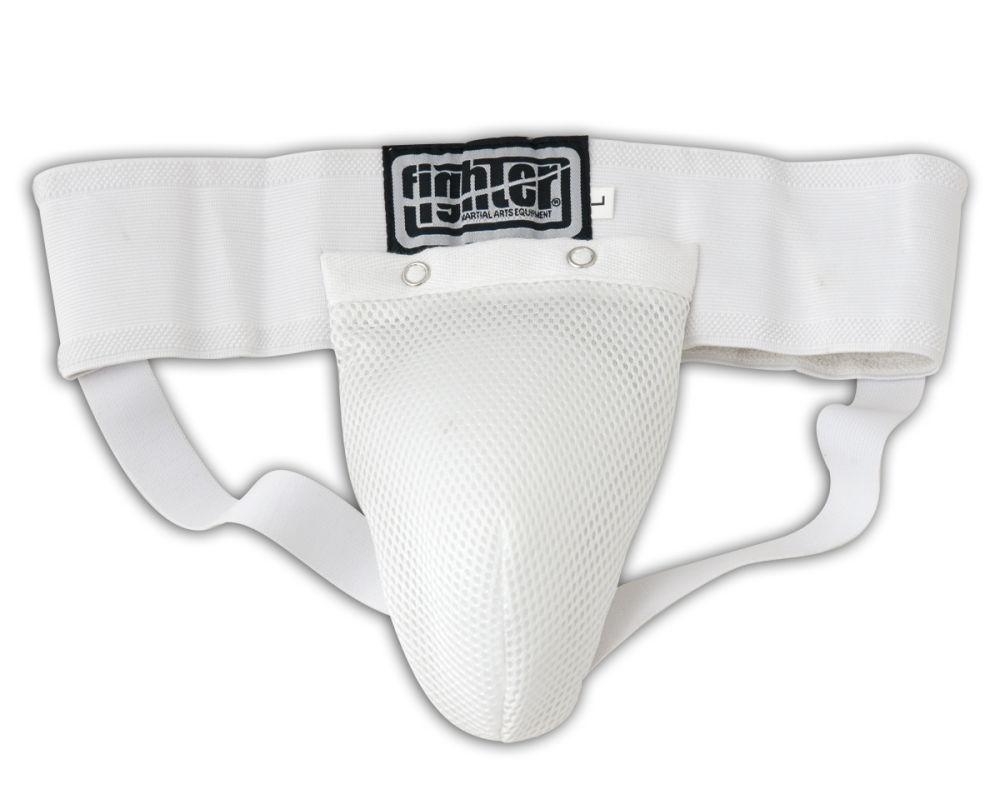 Groin Protector Fighter - Mesh - white