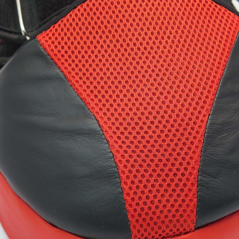 Fighter Medium Focus Mitts Leather - black/white/red