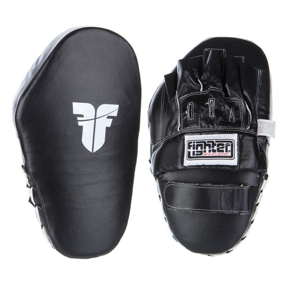 Fighter Focus Mitts - Leather Long - black/white