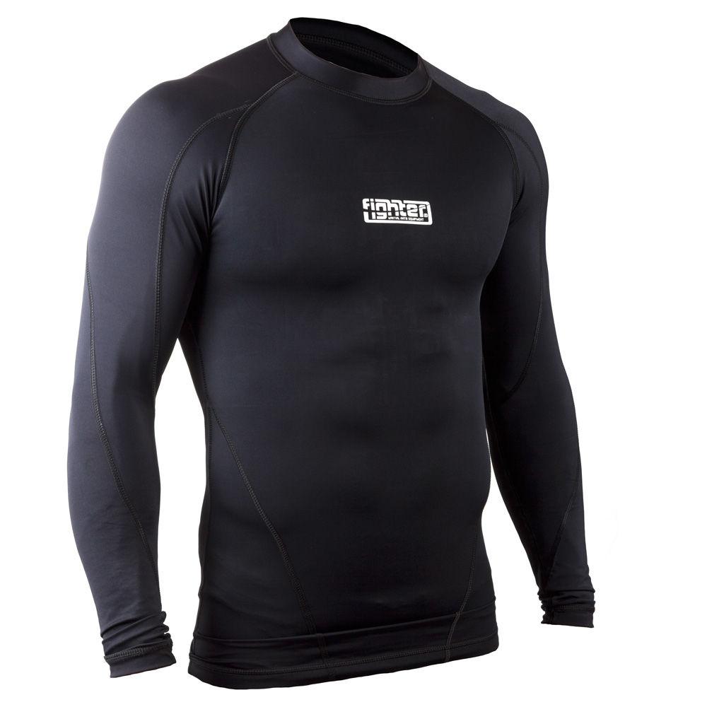 Rashguard Fighter long Sleeves - black