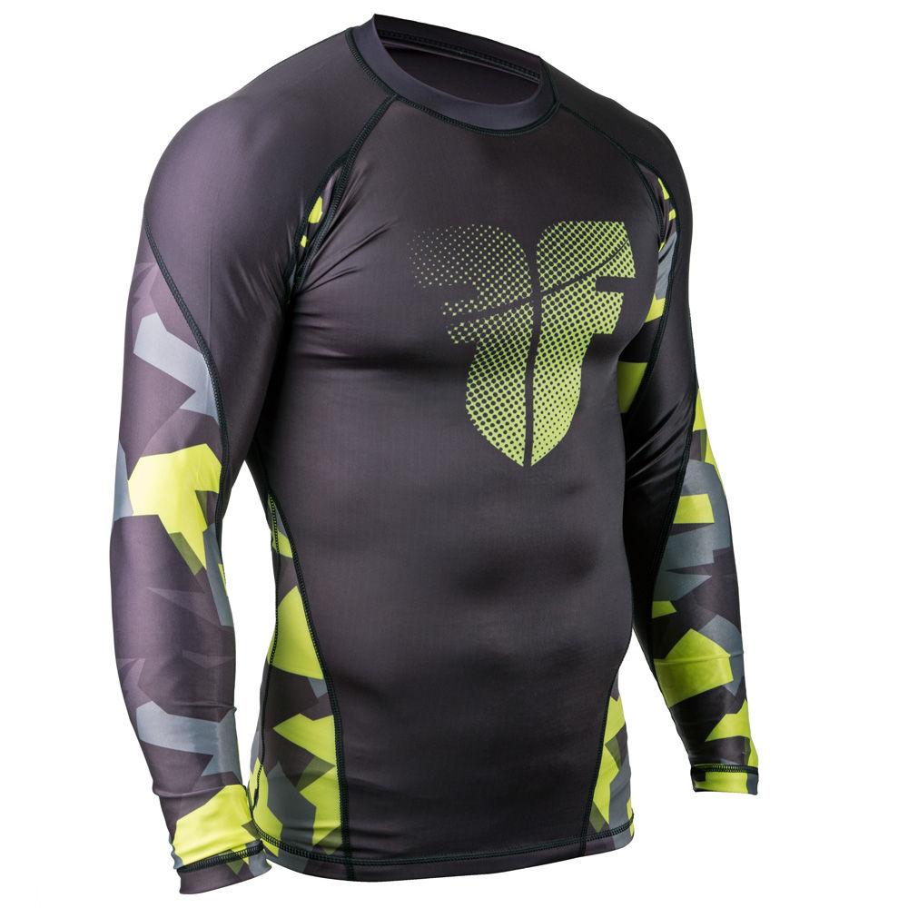 Rashguard Fighter long sleeves - black/Camo