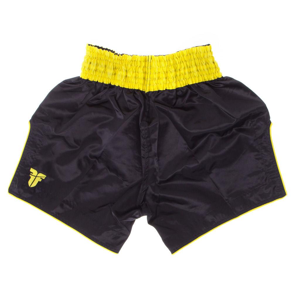 Fighter Thai Shorts FACE - black/yellow