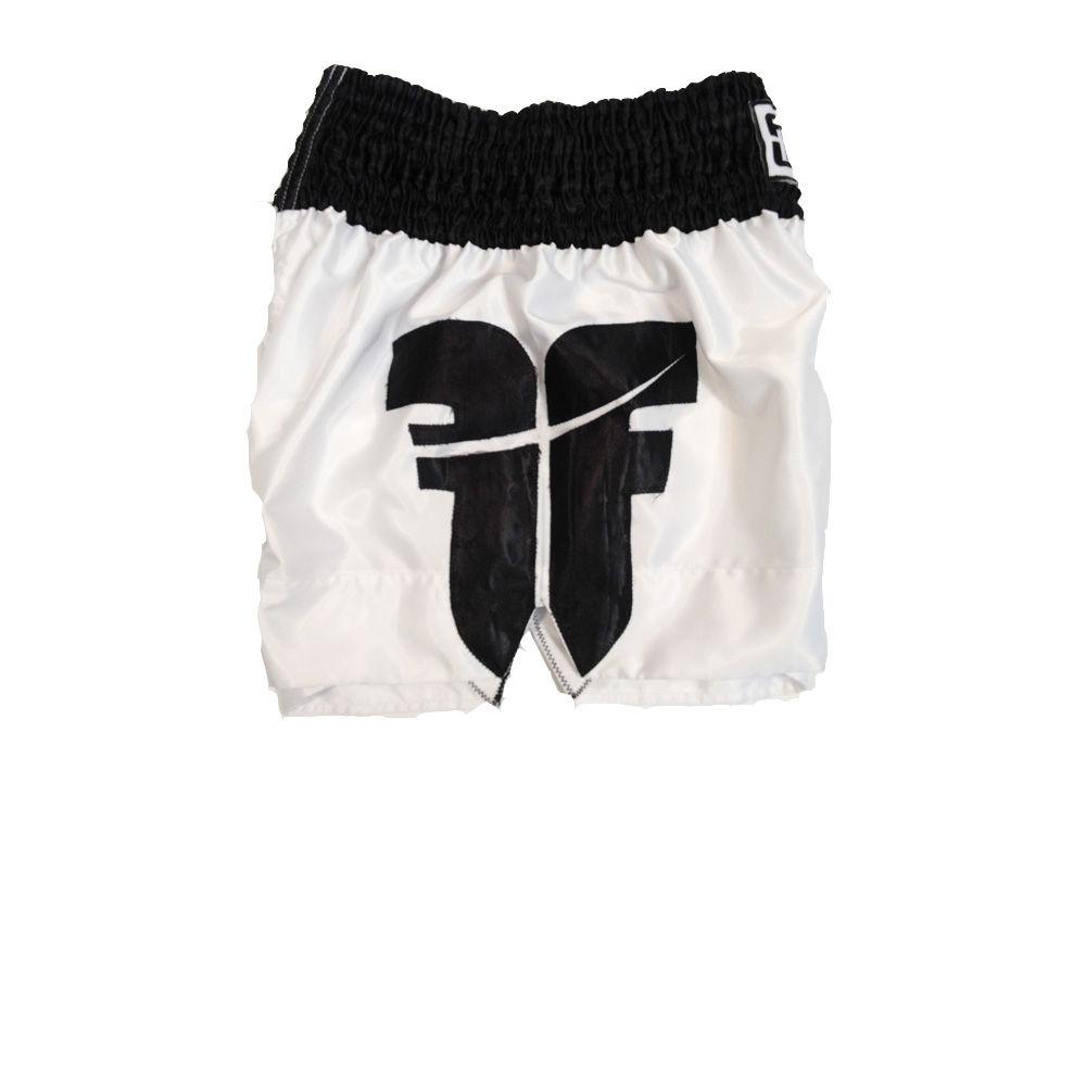 Fighter Thai Shorts - white/black