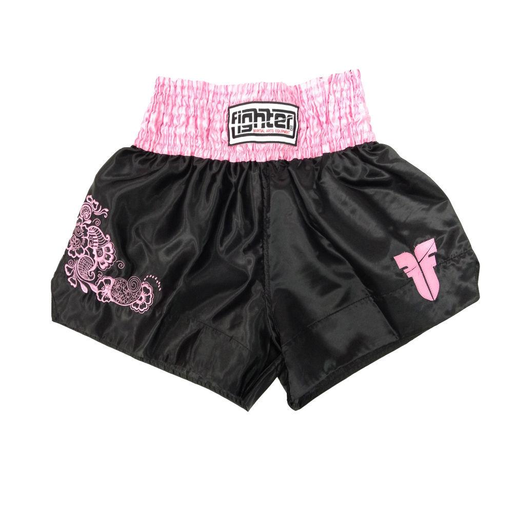 Fighter Thai Shorts - black/pink