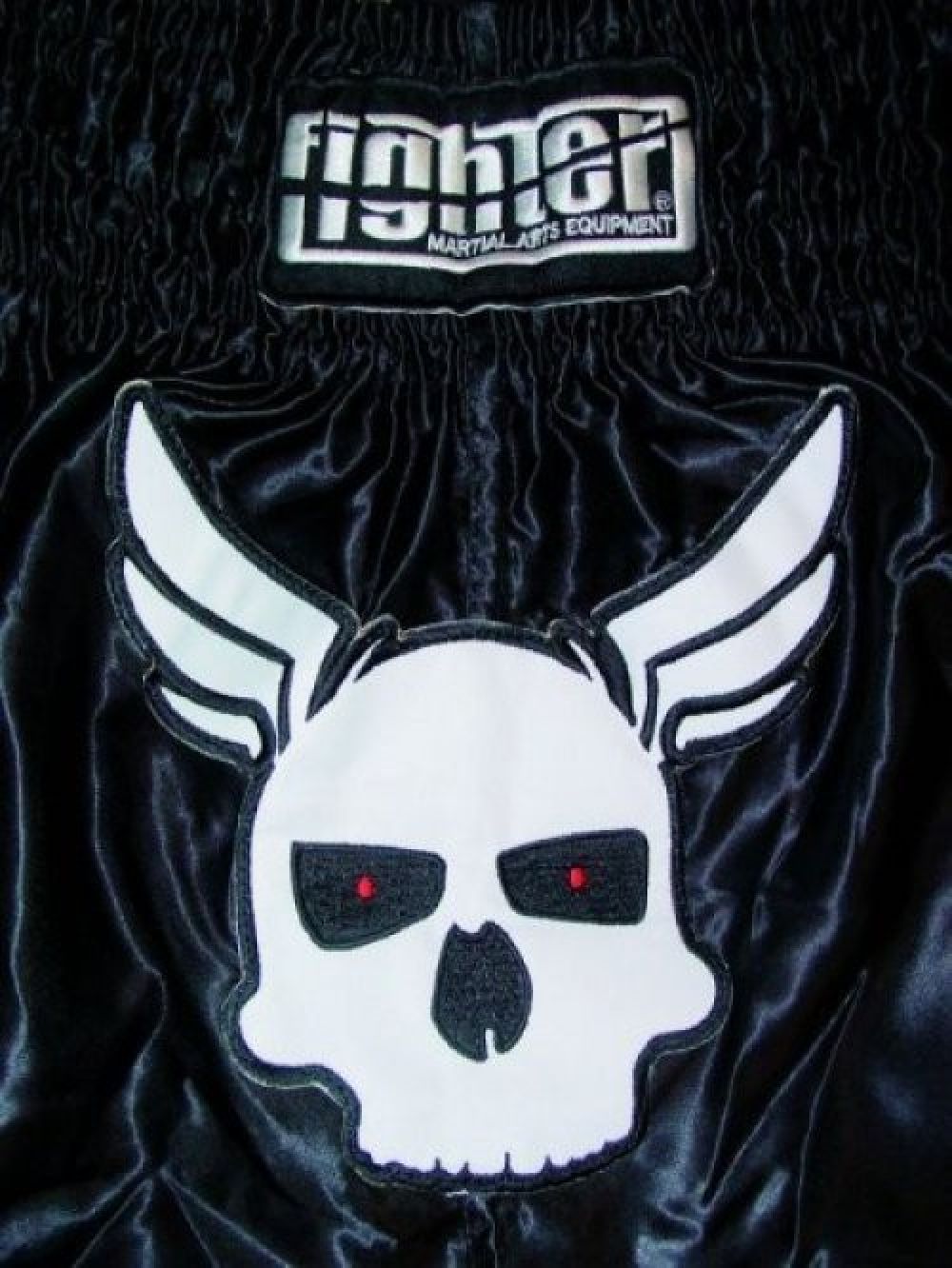 Fighter Thai Trunks Skull - black/white