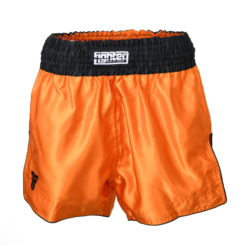 Fighter Thai Shorts Bangkok Plain - orange/black